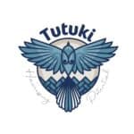 Tuutki Hauora Centre logo with a stylised bird and mountains in blue tones.